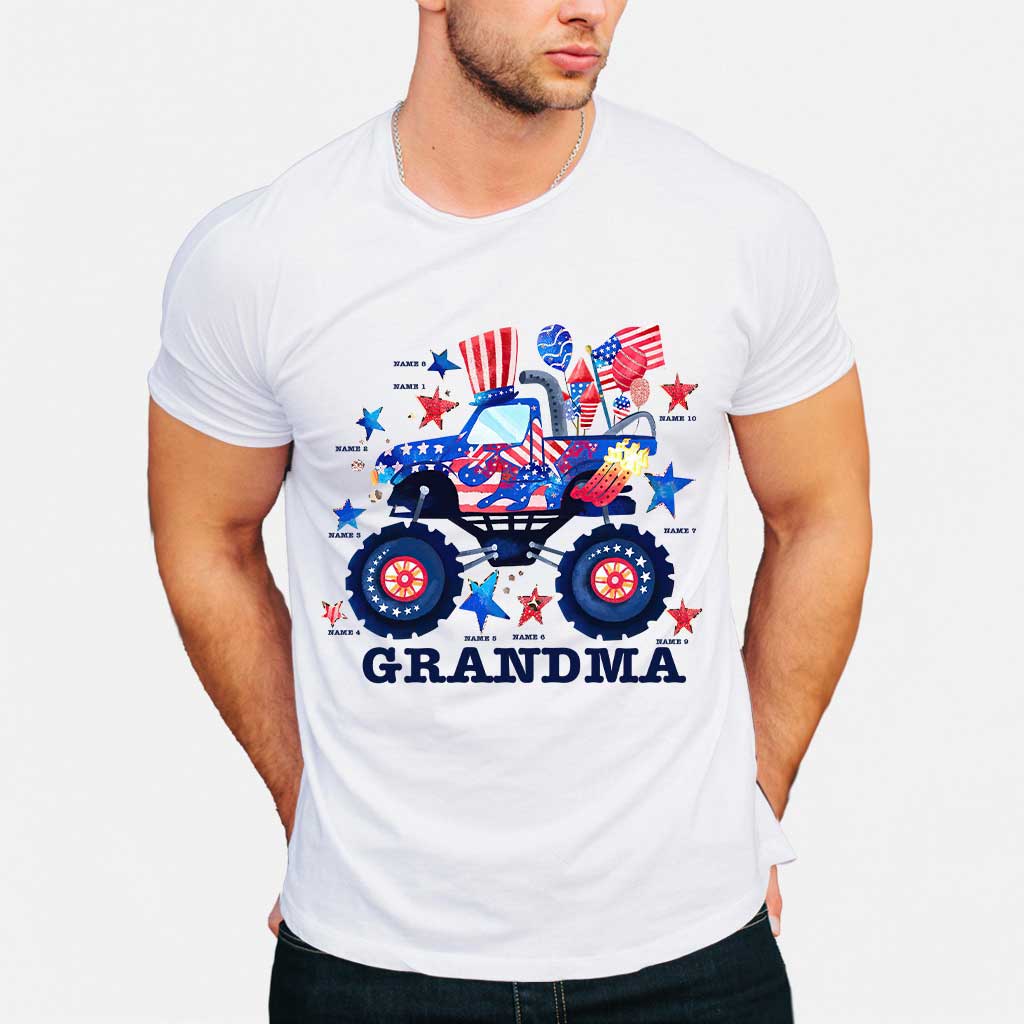 Grandma - Personalized Independence Day T-shirt and Hoodie