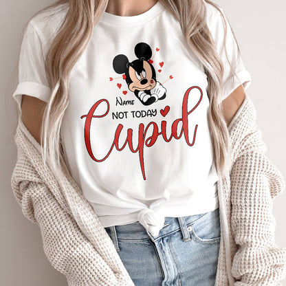 Not Today Cupid - Personalized Valentine Mouse T-shirt and Hoodie