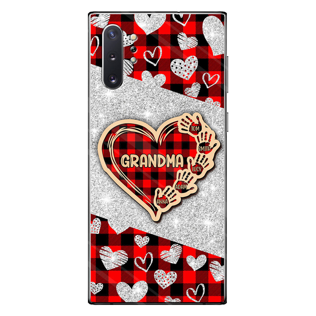 Valentine Heart Grandma - Personalized Grandma Phone Case