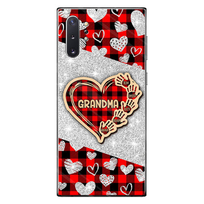 Valentine Heart Grandma - Personalized Grandma Phone Case