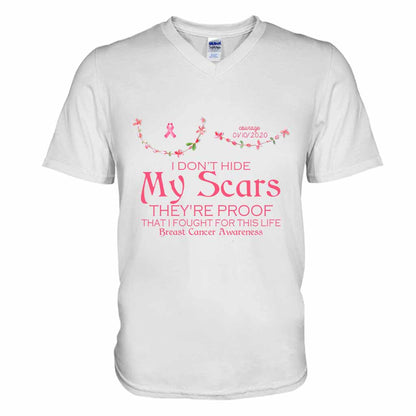 Breast Cancer Awareness Scars - Personalized T-shirt and Hoodie