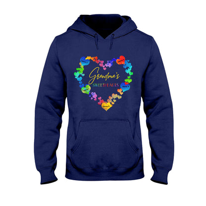 Grandma's Sweethearts - Personalized Valentine Grandma T-shirt and Hoodie