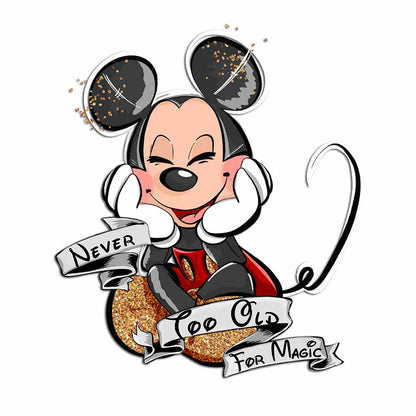 Never Too Old For Magic - Mouse Decal Full