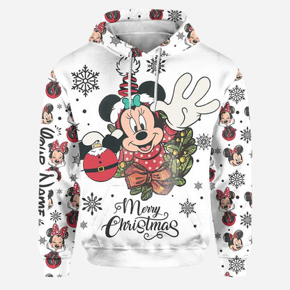 Merry Christmas - Personalized Christmas Mouse Hoodie and Leggings