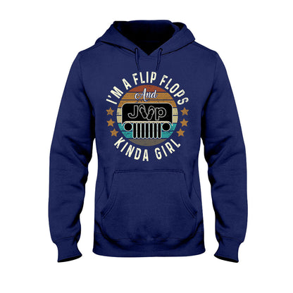 Flip Flops And Jp Kinda Girl - Car T-shirt and Hoodie 112021