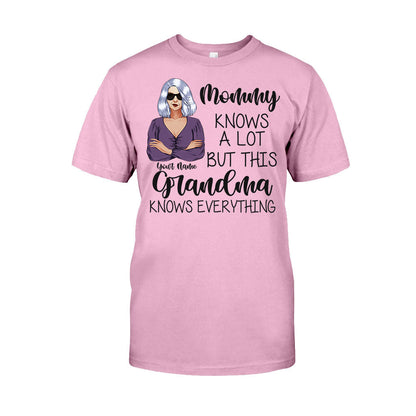 Grandma Knows Everything - Personalized Mother's Day T-shirt and Hoodie