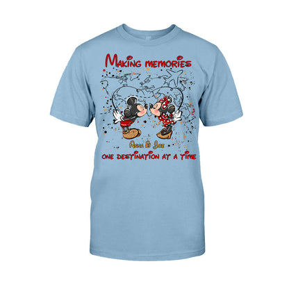 Making Memories One Destination At A Time - Personalized Mouse T-shirt and Hoodie