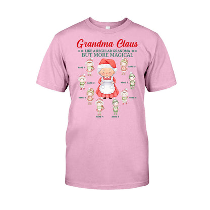 Grandma Claus - Personalized Christmas Grandma T-shirt and Hoodie