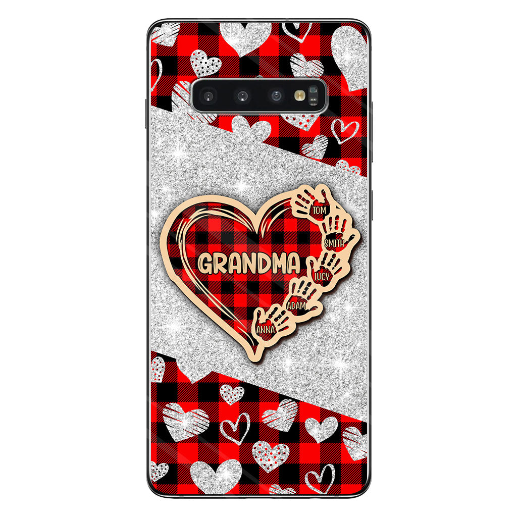 Valentine Heart Grandma - Personalized Grandma Phone Case