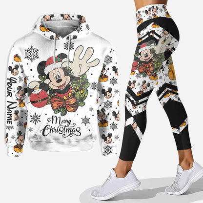 Merry Christmas - Personalized Christmas Mouse Hoodie and Leggings