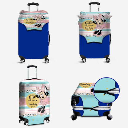 Just A Girl - Personalized Mouse Luggage Cover