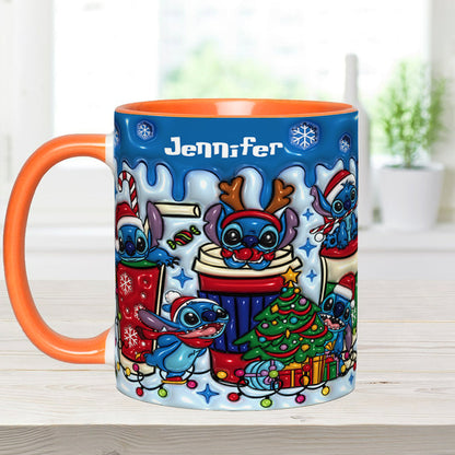 Merry Christmas - Personalized Ohana Accent Mug