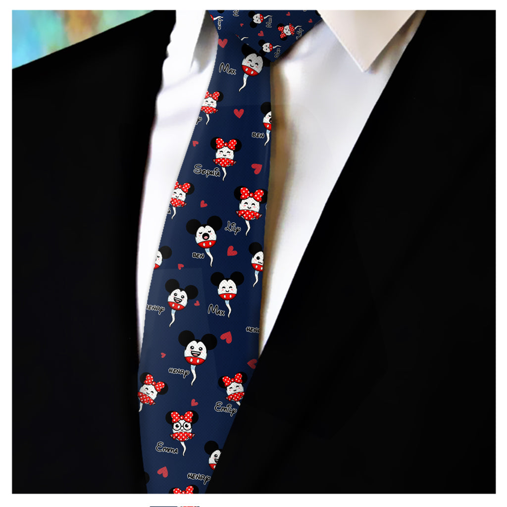 Daddy 's Little Squirts - Personalized Mouse Necktie