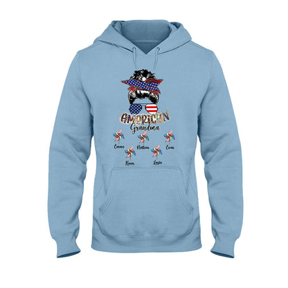 Love Being A Grandma - Personalized Independence Day Grandma T-shirt and Hoodie