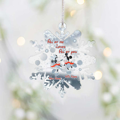 All Of Me - Personalized Mouse Transparent Ornament