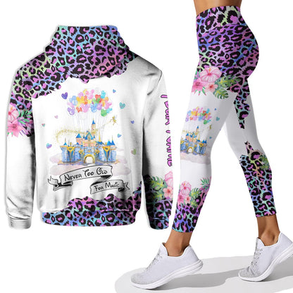 Never Too Old For Magic - Personalized Mouse Hoodie and Leggings