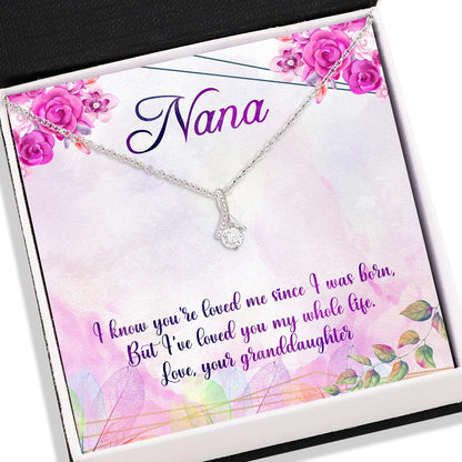 For Grandma Mothers Day - Grandma Petite Ribbon Necklace 0921