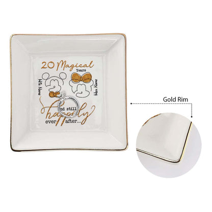 Years Of Magic - Personalized Couple Mouse Jewelry Dish