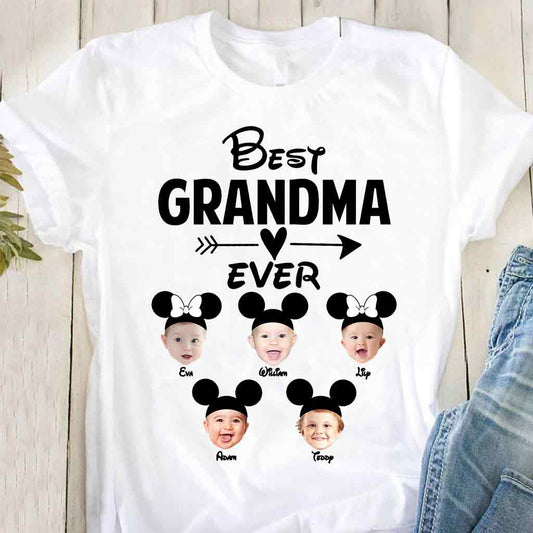 Best Grandma Ever - Personalized Mouse T-shirt and Hoodie