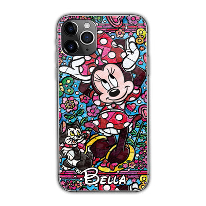 Stained Glass Mouse - Personalized Mouse Phone case