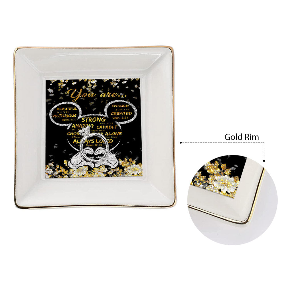 God Says You Are - Personalized Mouse Jewelry Dish