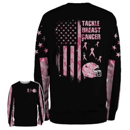 Tackle Breast Cancer - Breast Cancer Awareness All Over T-shirt and Hoodie 0822