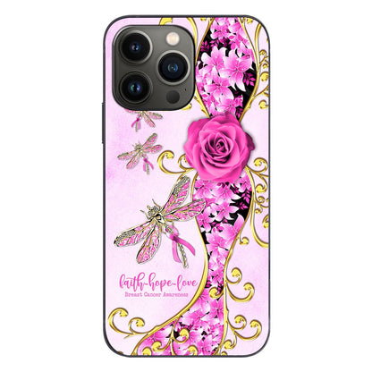 Faith Hope Love Breast Cancer Awareness Phone Case