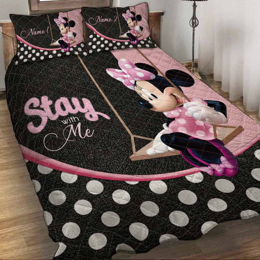 Stay With Me - Personalized Mouse Quilt Set