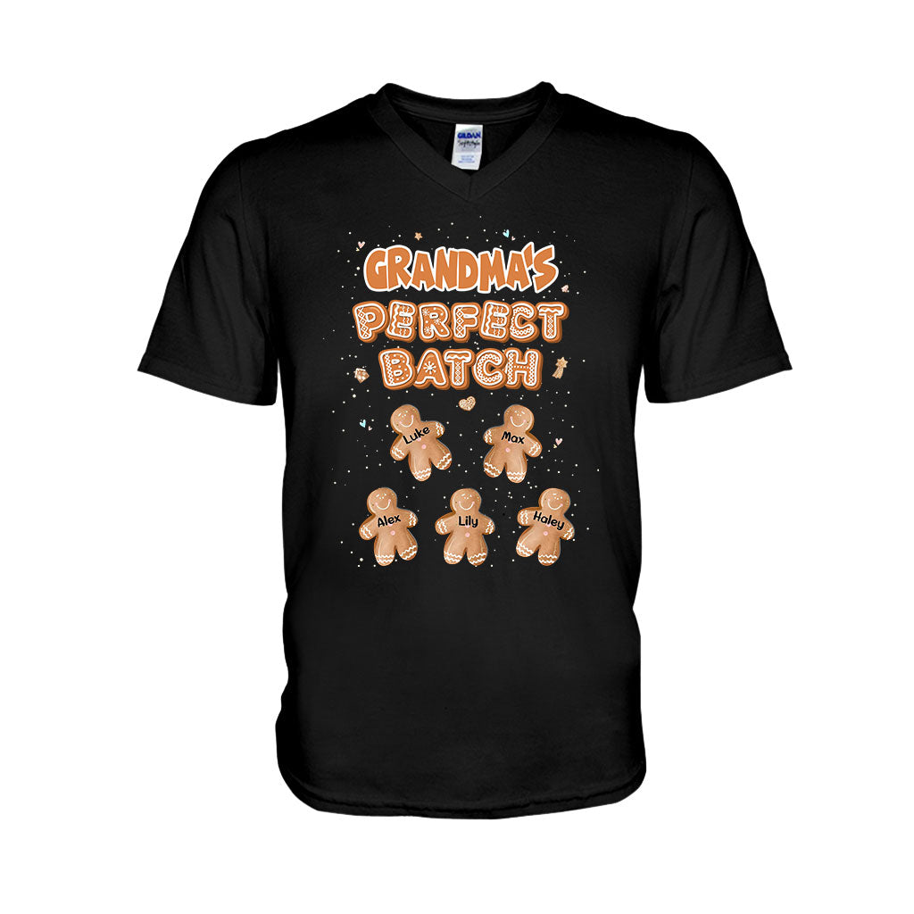 Grandma’s Perfect Batch - Personalized Christmas Grandma T-shirt and Hoodie