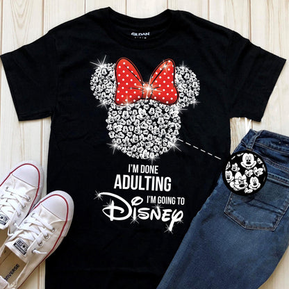 I'm Done Adulting Mouse T-shirt and Hoodie 0523