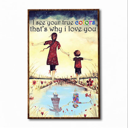 I Love Someone With Autism - Autism Awareness Poster 112021