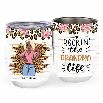 I'm Like Normal Grandma But More Awesome - Personalized Grandma Wine Tumbler
