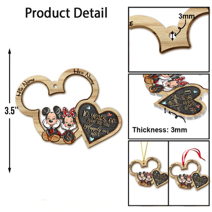 Still Happily Ever After - Personalized Christmas Mouse Ornament (Printed On Both Sides)