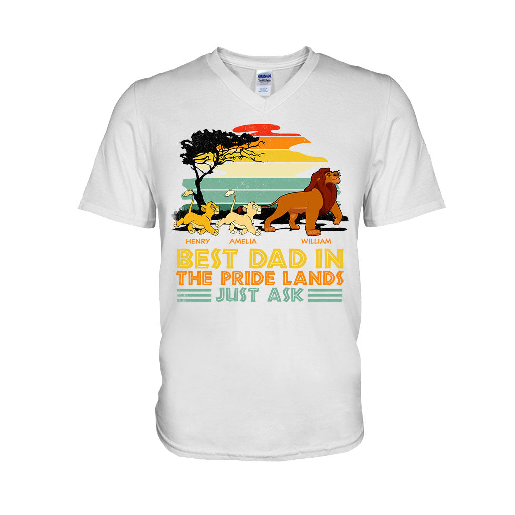 Best Dad In The Pride Lands Just Ask - Personalized Mouse T-shirt and Hoodie