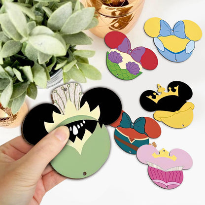 Mouse Ears Princess - Personalized Mouse 6 Pieces Garland