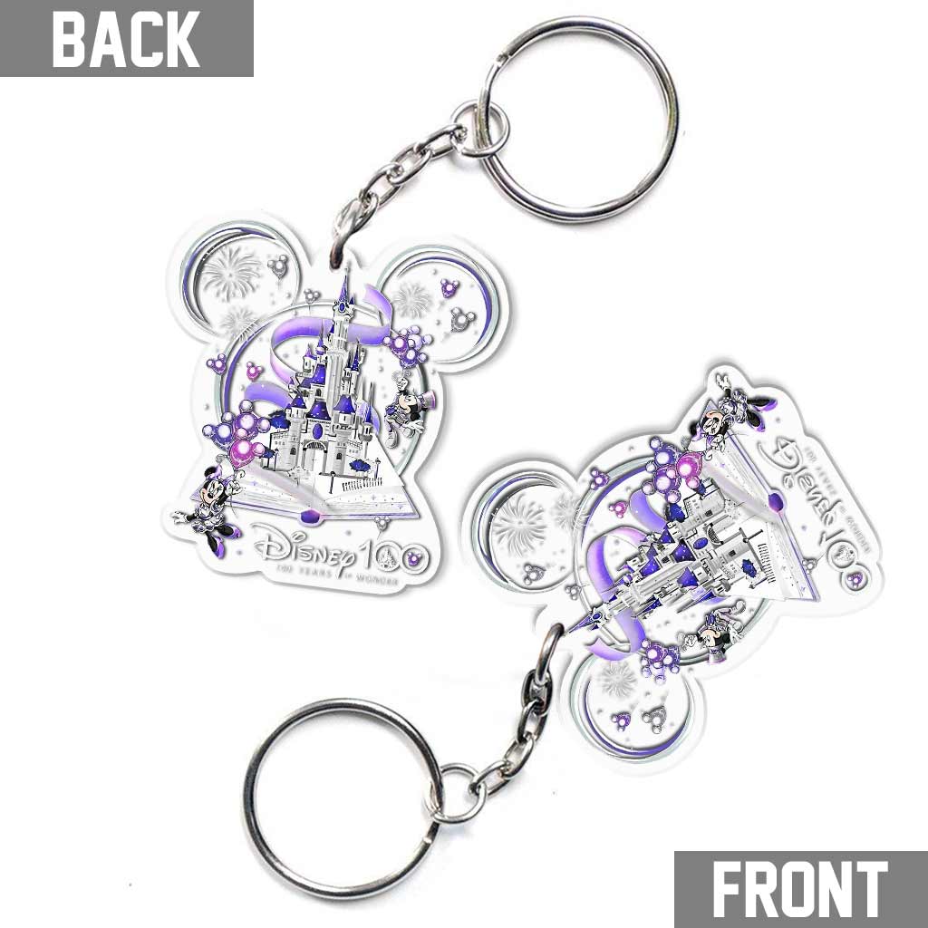 100 Years Of Wonder - Mouse Transparent Keychain
