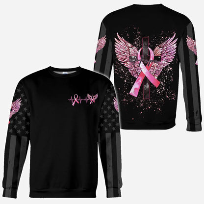 Hope Wings - Breast Cancer Awareness All Over T-shirt and Hoodie 1021