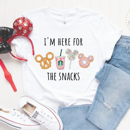 I'm Here For The Snacks Mouse T-shirt and Hoodie