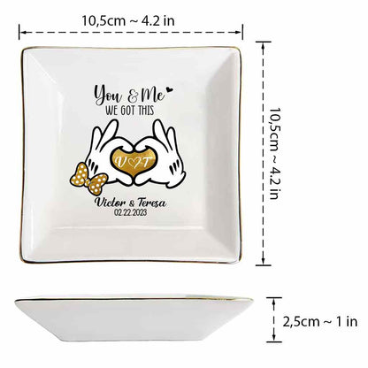 I'm Yours - Personalized Couple Mouse Jewelry Dish
