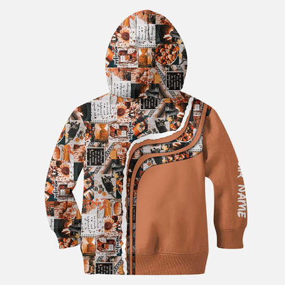 Autumn Leaves And Mouse Ears Please - Personalized Fall Mouse Hoodie and Leggings