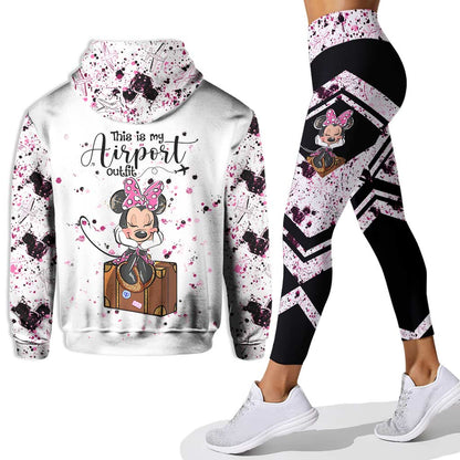 This Is My Airport Outfit - Personalized Mouse Hoodie and Leggings