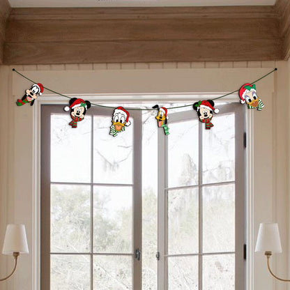 Merry Christmas - Mouse 6 Pieces Garland