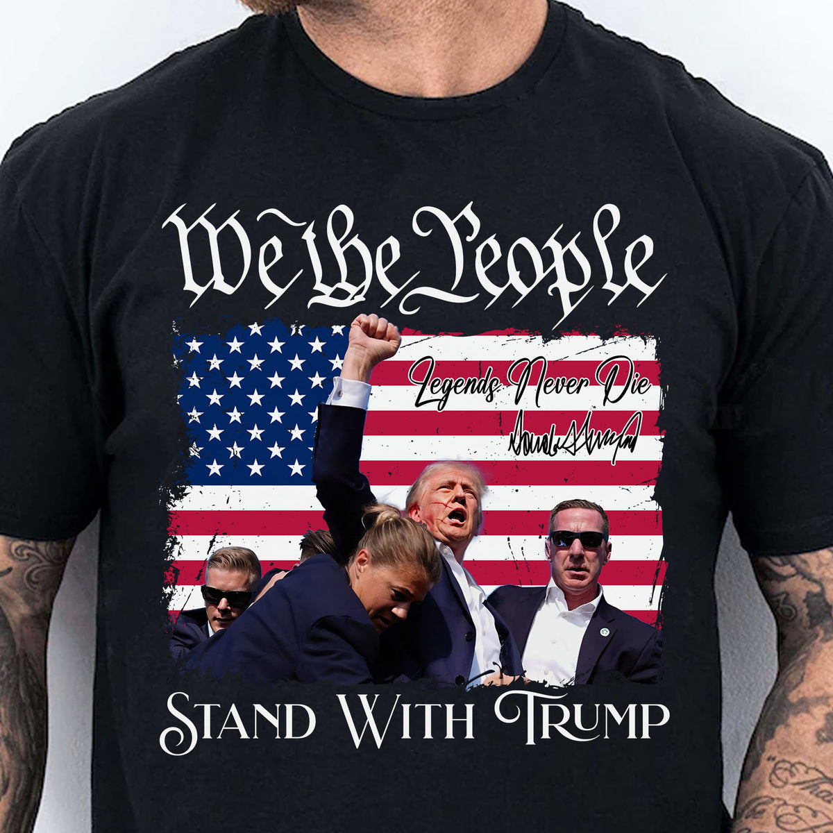 We The People Stand With Trump T-shirt & Hoodie 0924