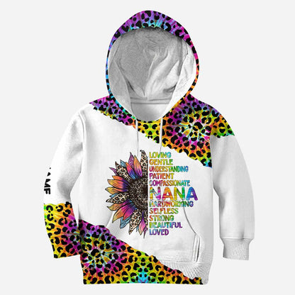 Nana Loving Understanding - Personalized Grandma Hoodie And Leggings