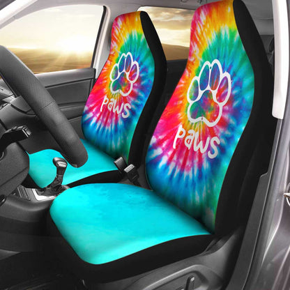 Swirl Pattern Tie Dye Dog Seat Covers 0622