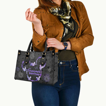 Grandma's Shopping - Personalized Mother's Day Grandma Leather Handbag