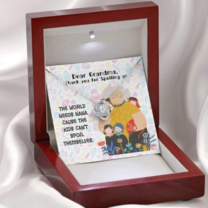 Funny & Cute Gift For Your Cool Nana On Mother's Day - Grandma Love Knot Necklace 0921