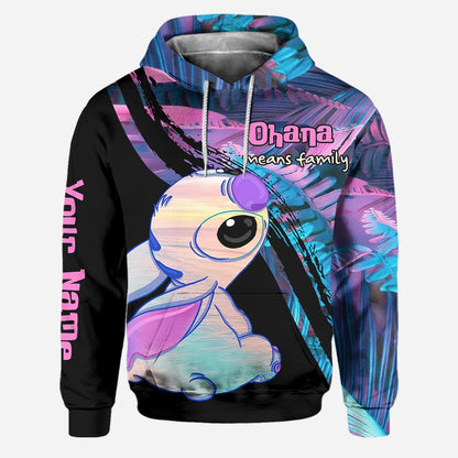 Ohana Means Family - Personalized Hoodie and Leggings