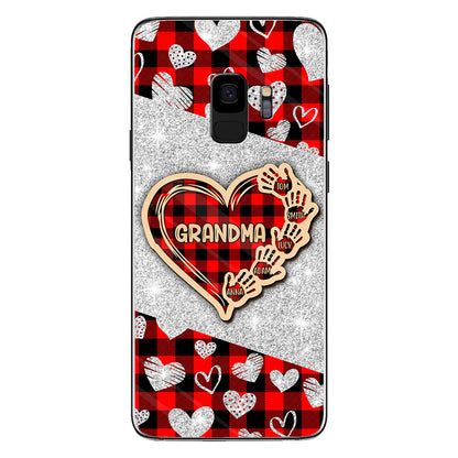 Valentine Heart Grandma - Personalized Grandma Phone Case