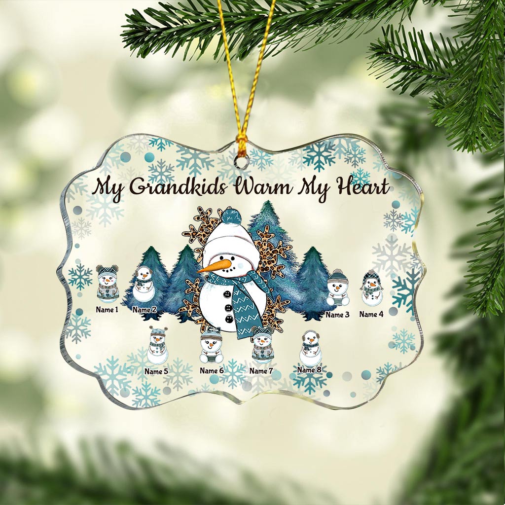 Grandma - Personalized Christmas Grandma Transparent Ornament